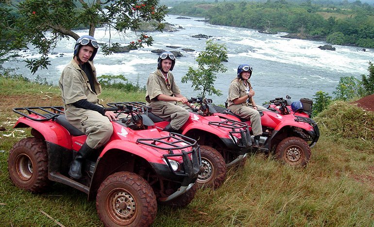Quad biking near the Nile Valley, Jinja